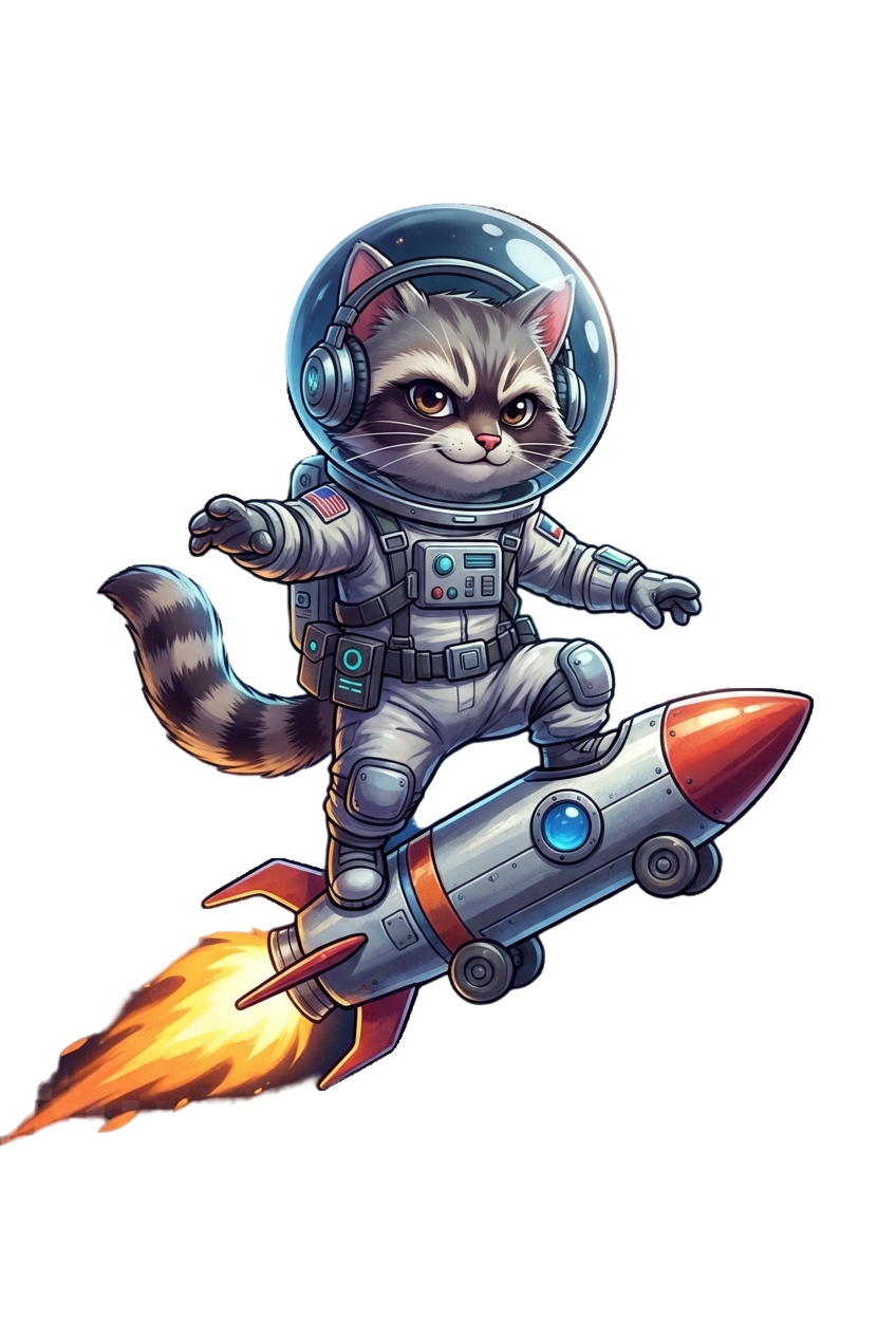 Кот на ракете