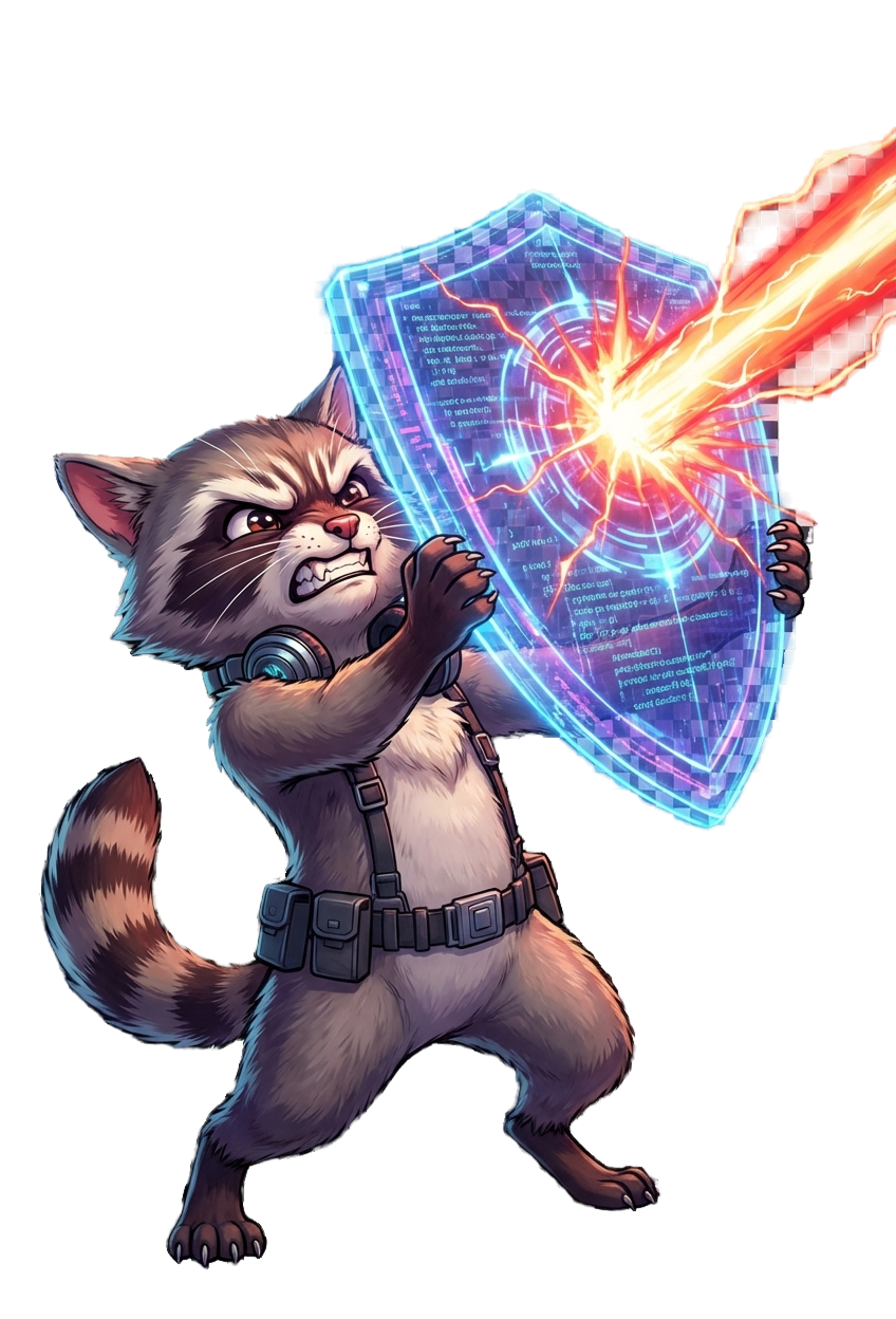 Кот с щитом